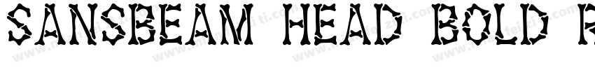 SansBeam Head Bold Regular字体转换